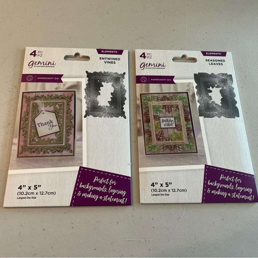 Gemini Elements Die Set - Entwined Vines and Seasoned Leaves